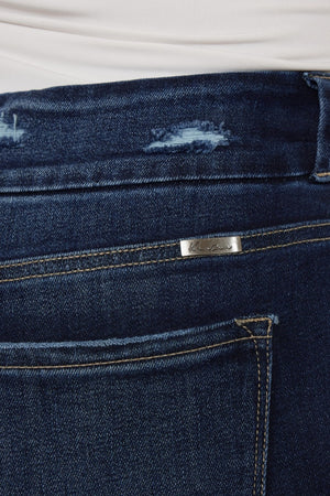 Kancan Full Size Cat's Whiskers Raw Hem High Waist Jeans-Teresa's Fashionista LLC