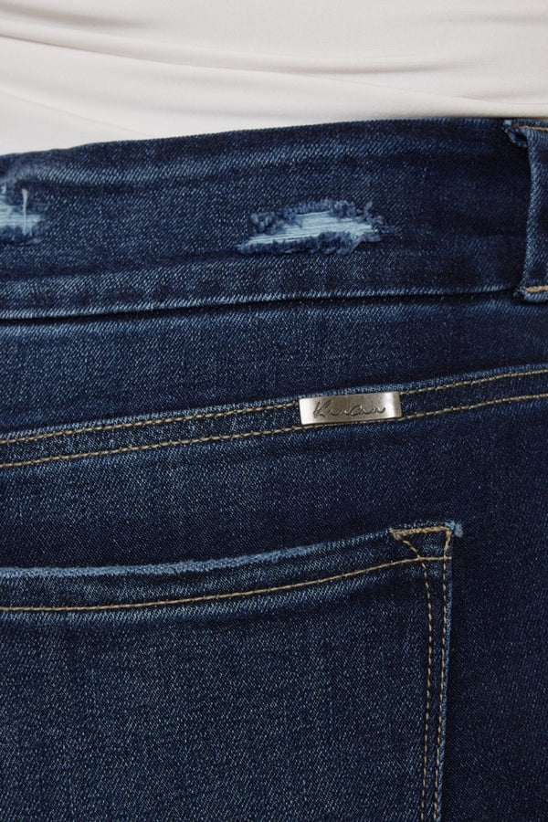 Kancan Full Size Cat's Whiskers Raw Hem High Waist Jeans-Teresa's Fashionista LLC