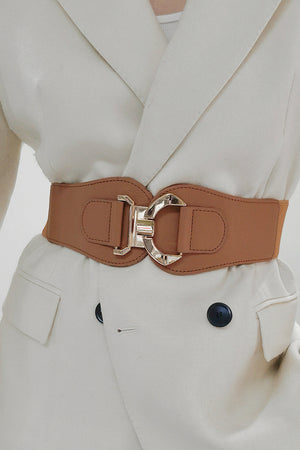Alloy Buckle Elastic Belt-Teresa's Fashionista LLC