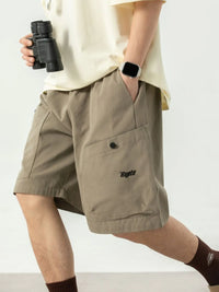 Men's Plus Size Drawstring Shorts with Pockets