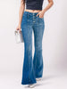 Button Fly Bootcut Jeans with Pockets-Teresa's Fashionista LLC