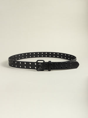 Grommet PU Leather Belt-Teresa's Fashionista LLC