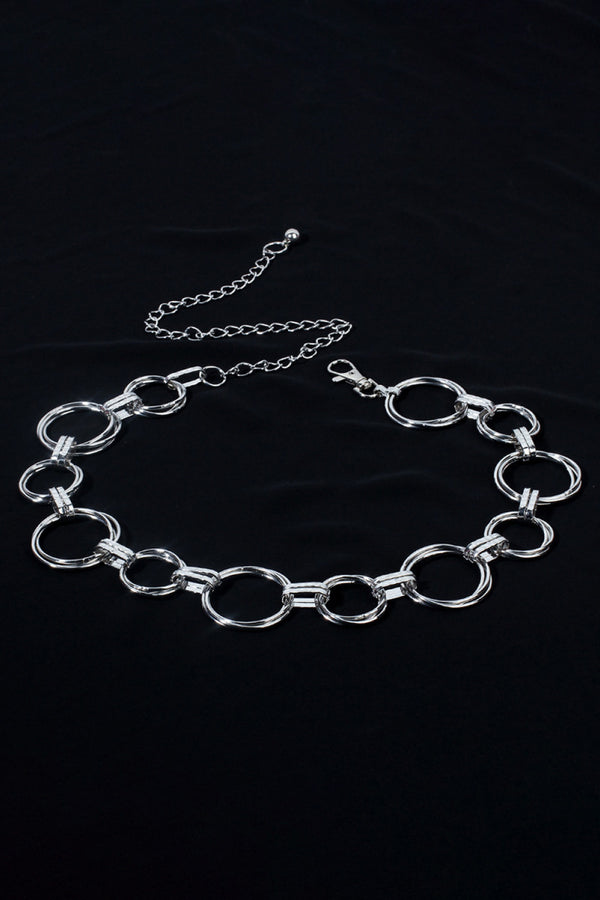 Alloy Chain Circle Shape Belt-Teresa's Fashionista LLC