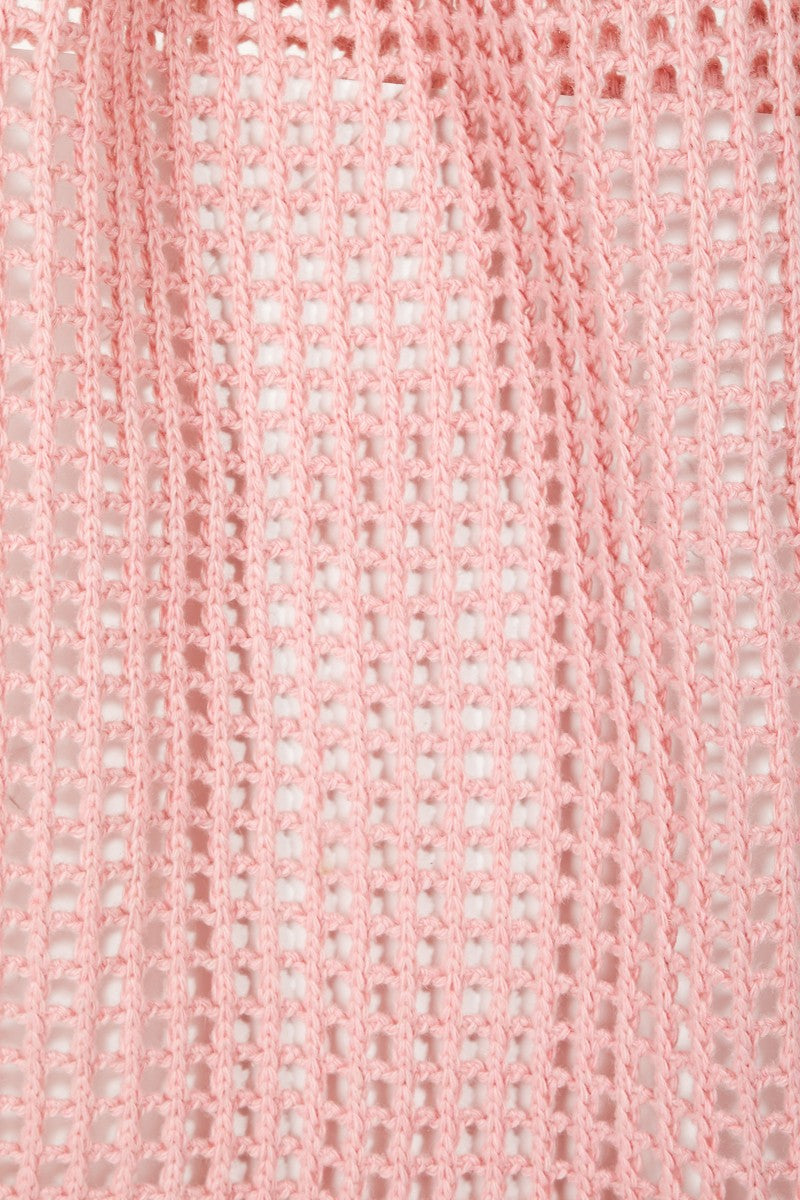Fame Pointelle Knit Crochet Tote Bag-Teresa's Fashionista LLC