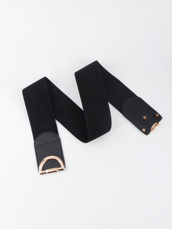 D Buckle Elastic Belt-Teresa's Fashionista LLC