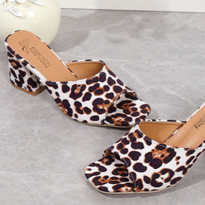 Leopard Block Heel Suede Sandals-Teresa's Fashionista LLC