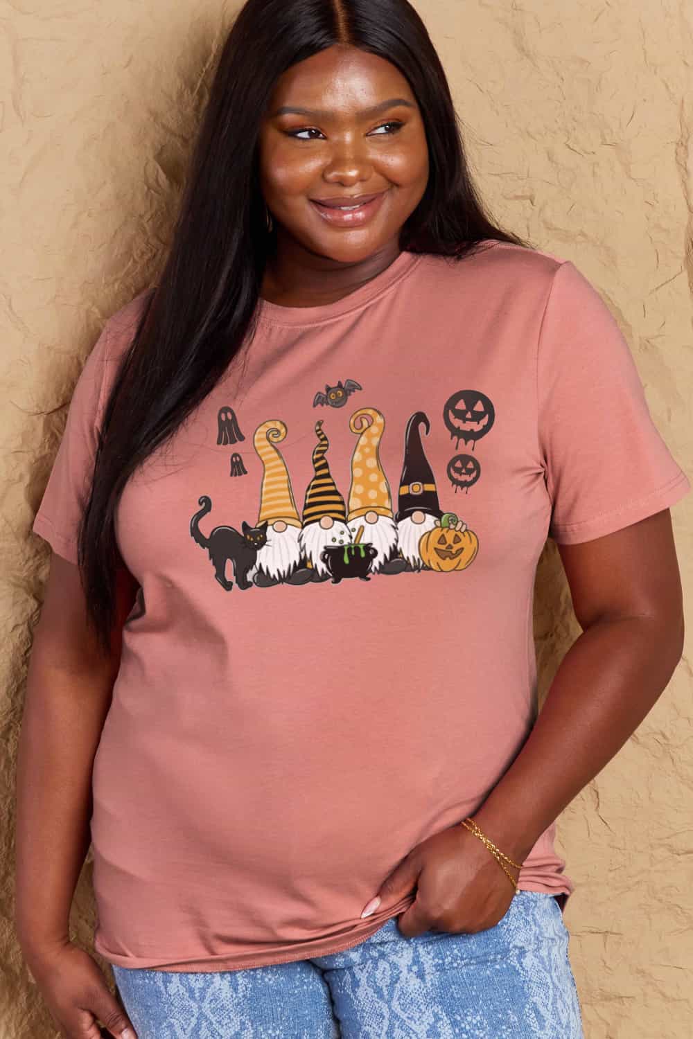 Simply Love Full Size Halloween Theme Graphic Cotton T-Shirt - Teresa's Fashionista LLC