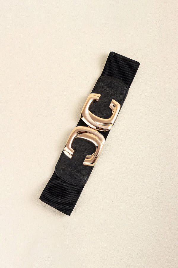 Zinc Alloy Buckle Elastic Wide Belt-Teresa's Fashionista LLC