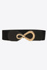 Ribbed Alloy Buckle Elastic Belt-Teresa's Fashionista LLC