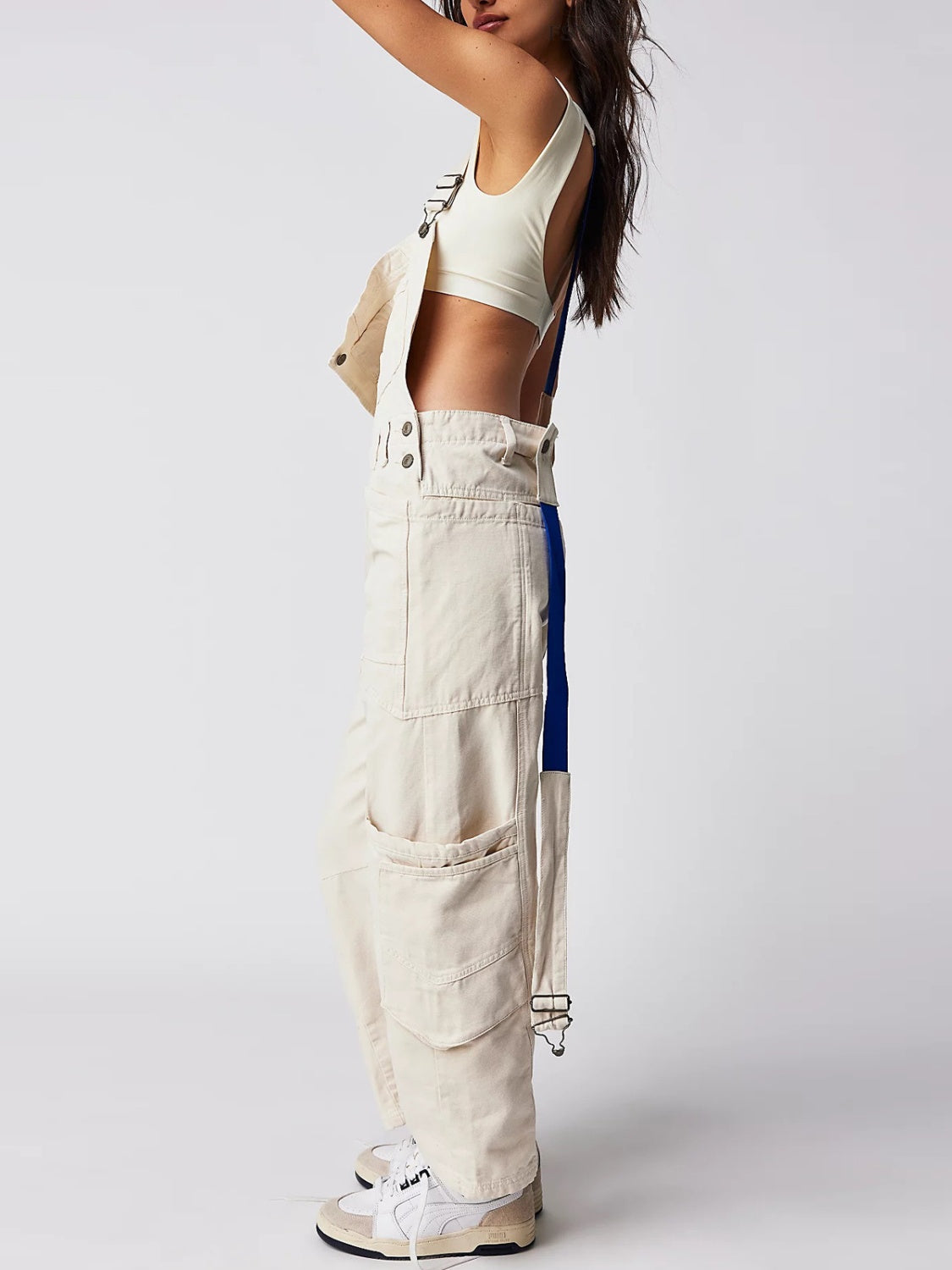 Pocketed Wide Strap Denim Overalls - Teresa's Fashionista LLC