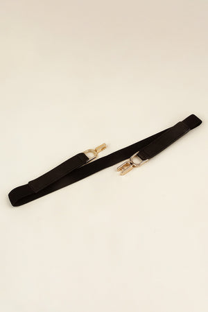 Alloy Buckle Elastic Belt-Teresa's Fashionista LLC