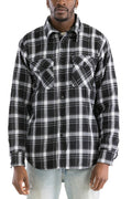 Mens Quilted Padded Flannel-Teresa's Fashionista LLC
