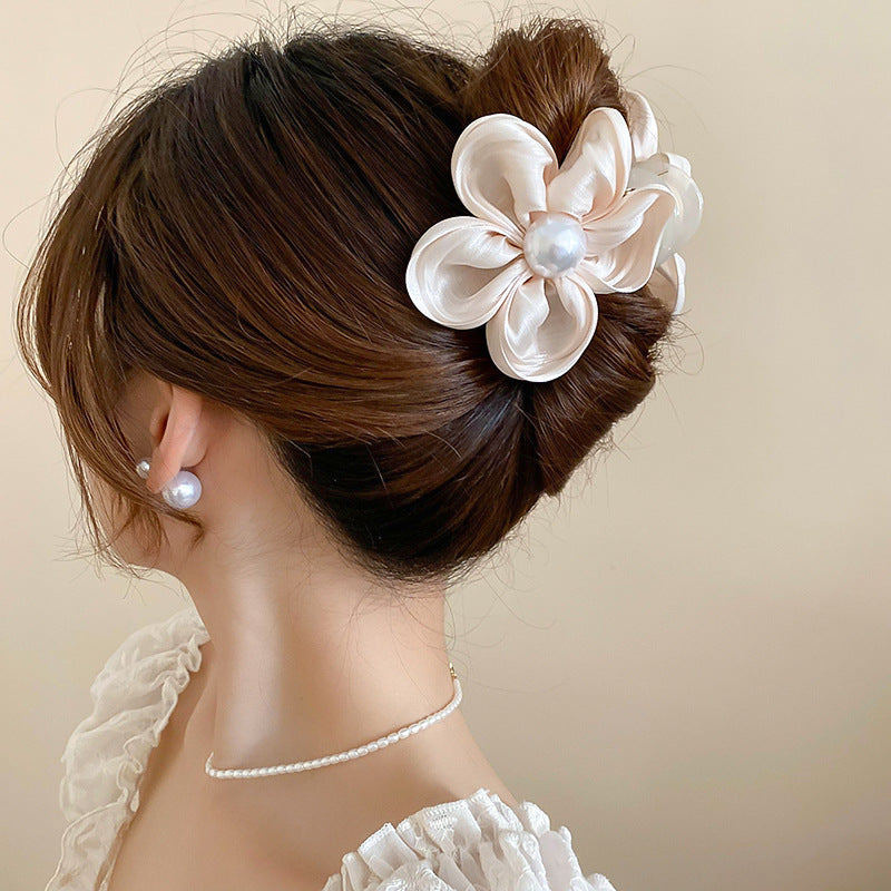 Flower Acrylic Hair Claw Clip - Teresa's Fashionista LLC