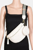 Fame PU Leather Weave Textured Crossbody Bag with Coin Purse - Teresa's Fashionista LLC