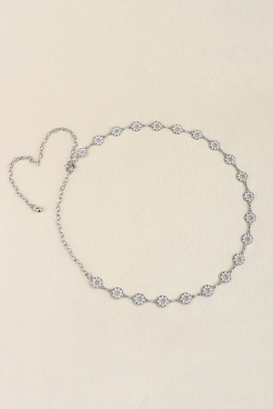 Rhinestone Decor Zinc Alloy Belt-Teresa's Fashionista LLC