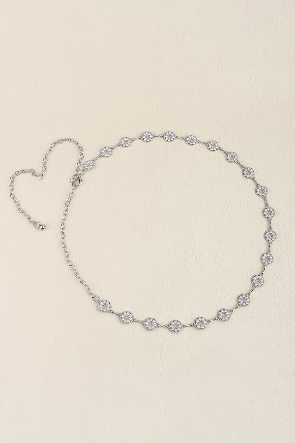 Rhinestone Decor Zinc Alloy Belt-Teresa's Fashionista LLC