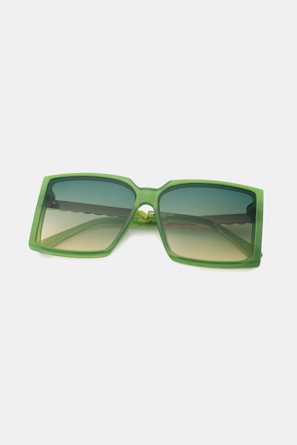 Polycarbonate Frame Square Sunglasses-Teresa's Fashionista LLC