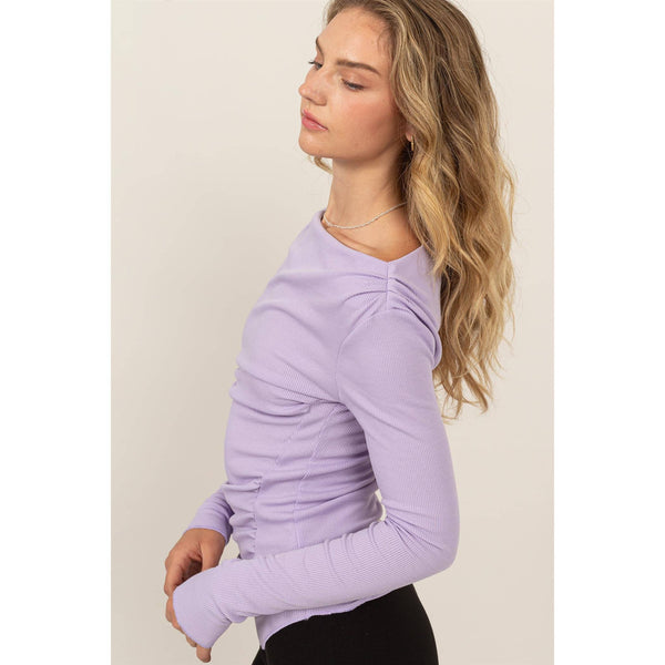 Off-The-Shoulder Ruched Top