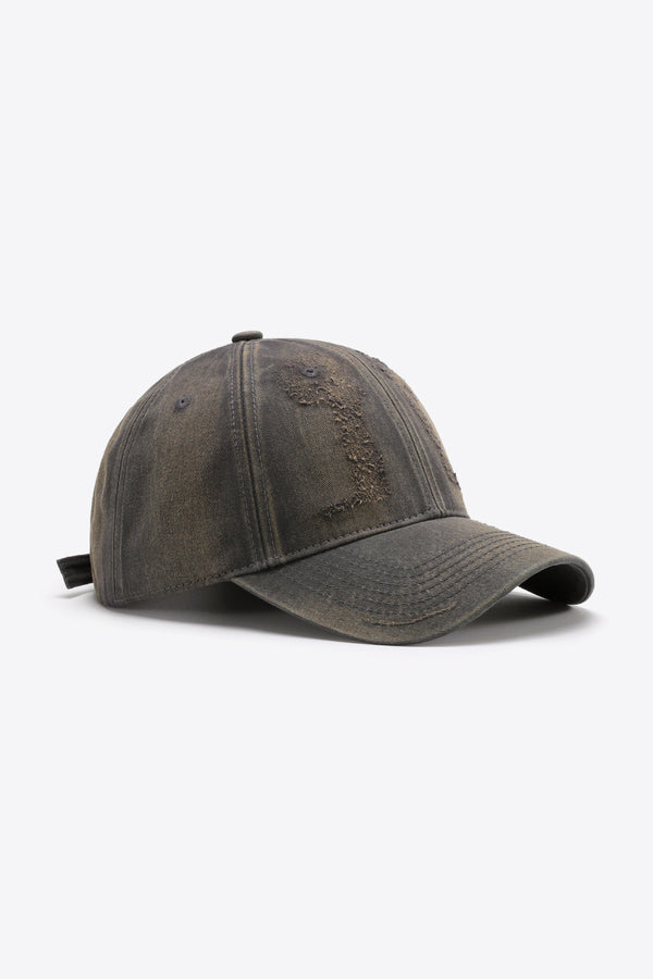 Distressed Adjustable Baseball Cap-Teresa's Fashionista LLC