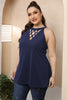Plus Size Halter Neck Cutout Sleeveless Dress-Teresa's Fashionista LLC