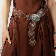 Oval PU Belt-Teresa's Fashionista LLC