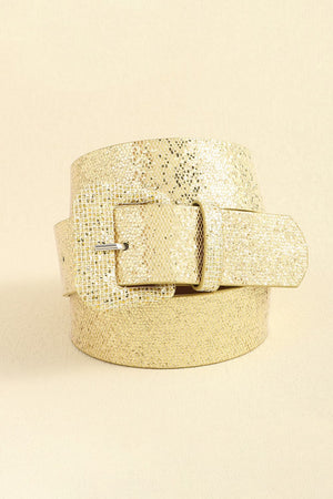 Glitter PU Leather Belt-Teresa's Fashionista LLC