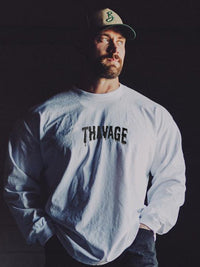 Men's Plus Size Letter Round Neck Long Sleeve T-Shirt