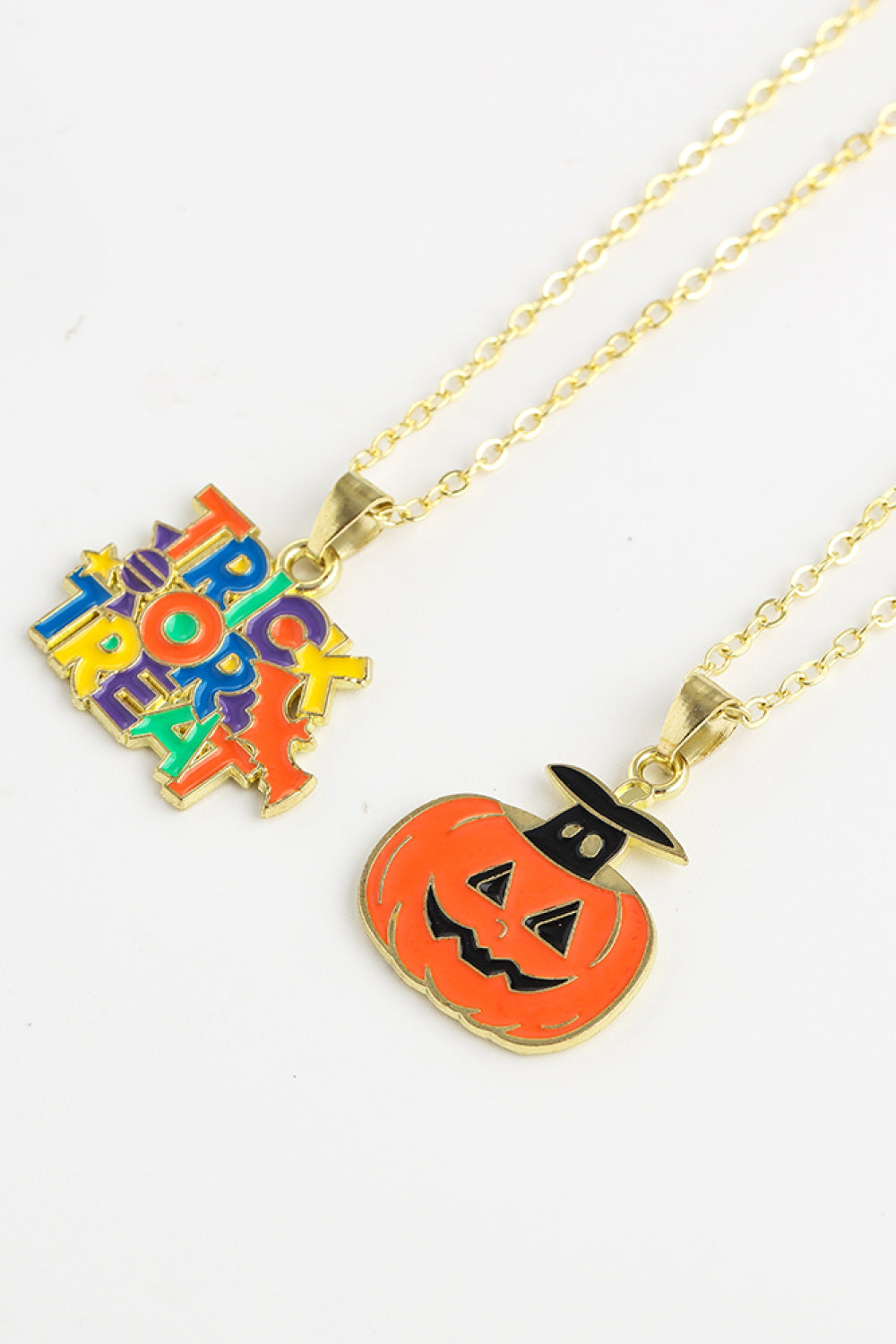 Two-Piece Halloween Theme Necklace Set - Teresa's Fashionista LLC