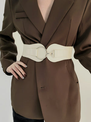 PU Elastic Wide Belt-Teresa's Fashionista LLC