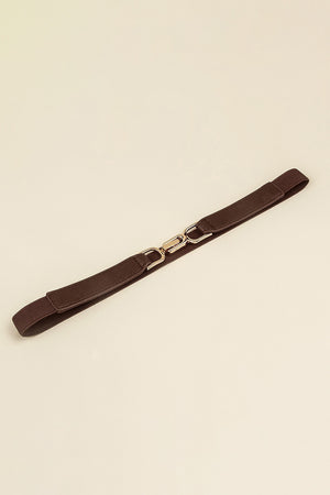 Alloy Buckle Elastic Belt-Teresa's Fashionista LLC
