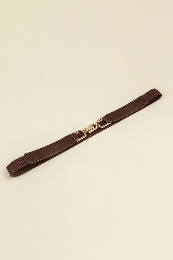Alloy Buckle Elastic Belt-Teresa's Fashionista LLC