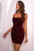 Sequin Double-Strap Bodycon Dress-Teresa's Fashionista LLC