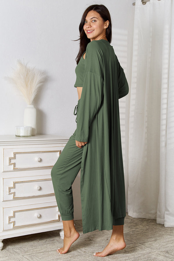 Tank, Pants, and Cardigan Set with Pockets-Teresa's Fashionista LLC