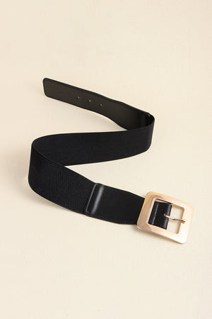 Alloy Buckle PU Leather Belt-Teresa's Fashionista LLC