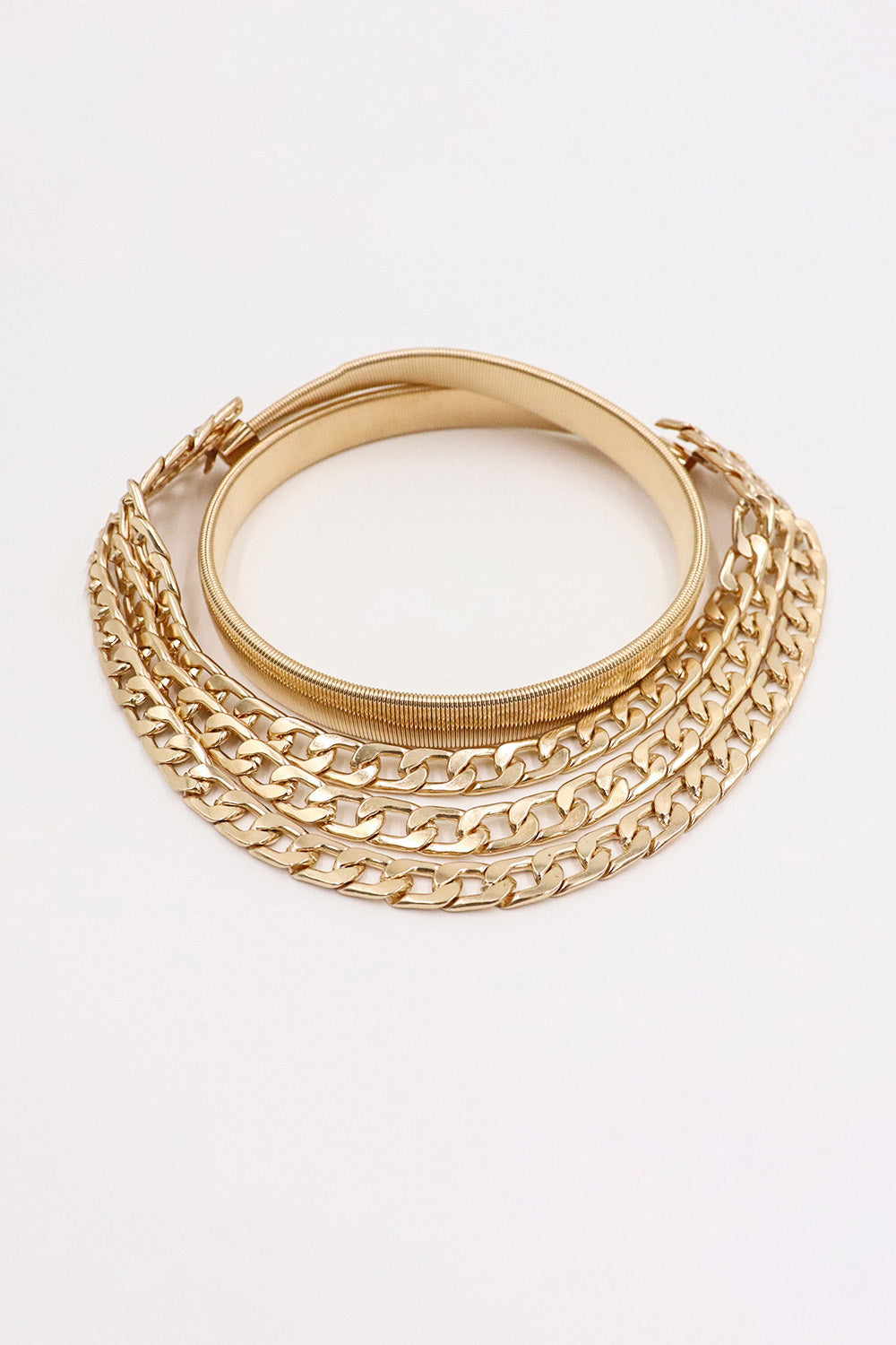 Metal Triple-Layered Chain Belt-Teresa's Fashionista LLC