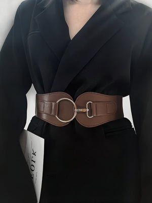PU Elastic Wide Belt-Teresa's Fashionista LLC
