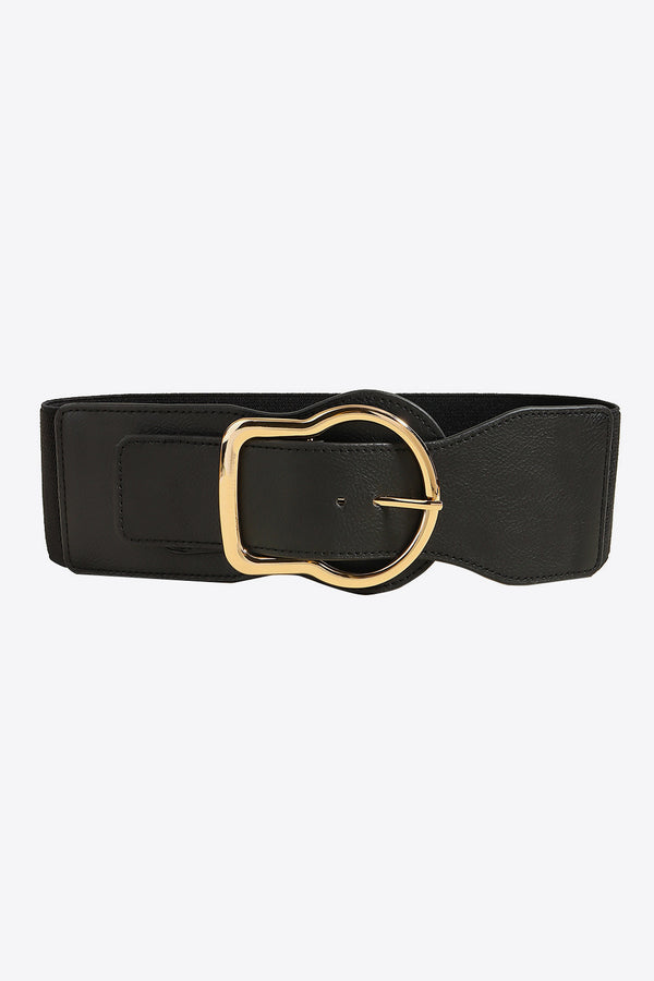 Zinc Alloy PU Leather Belt-Teresa's Fashionista LLC