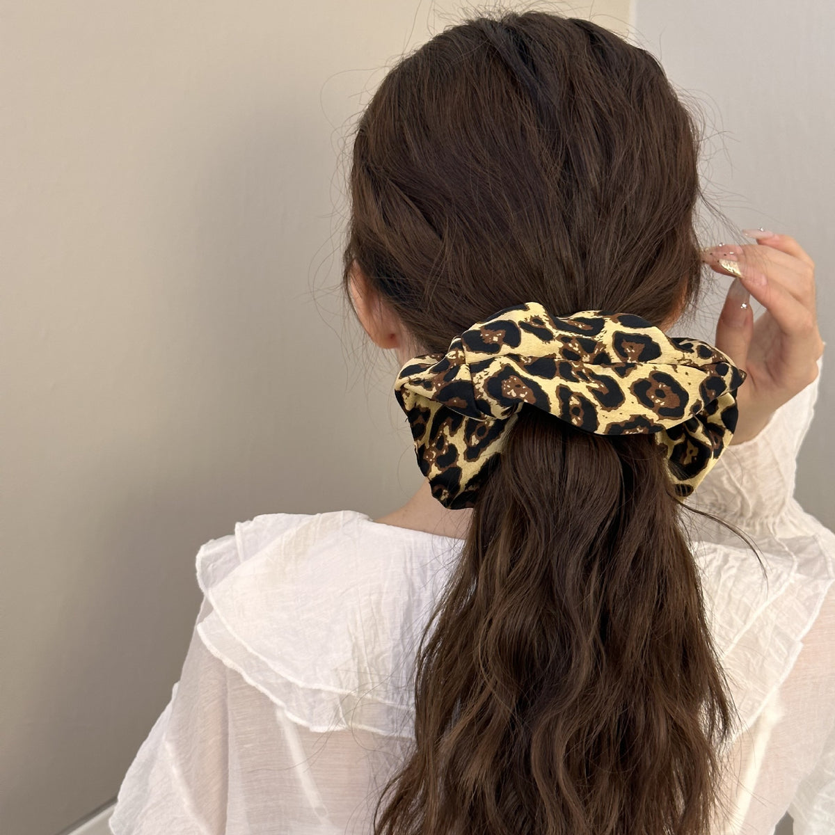 Leopard Elastic Hair Scrunchy - Teresa's Fashionista LLC