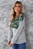 Ghost Print Dropped Shoulder Hoodie - Teresa's Fashionista LLC