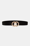 Double Hoop Buckle Elastic Belt-Teresa's Fashionista LLC