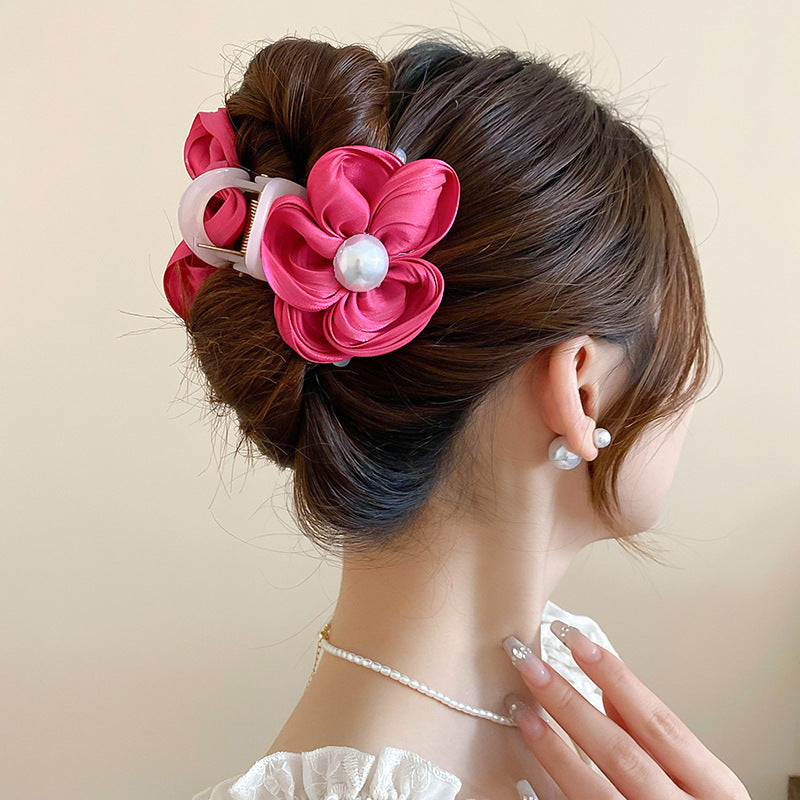 Flower Acrylic Hair Claw Clip - Teresa's Fashionista LLC