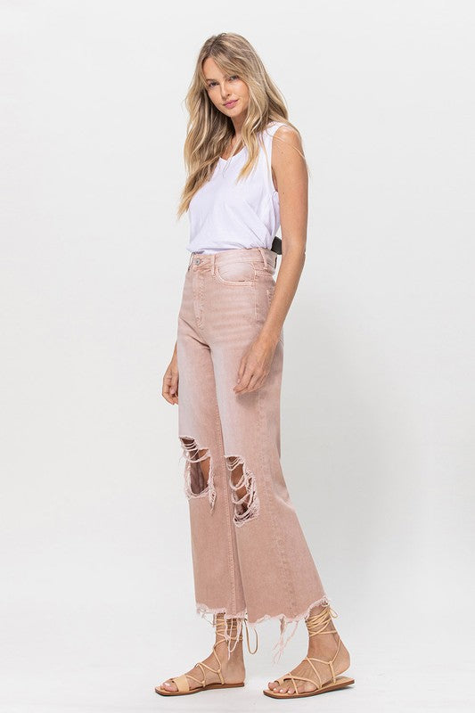 90's Vintage Crop Flare Jeans - Teresa's Fashionista LLC