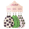 Halloween PU Teardrop Earrings Set - Teresa's Fashionista LLC