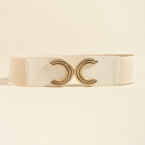 Double C Buckle Elastic Belt-Teresa's Fashionista LLC