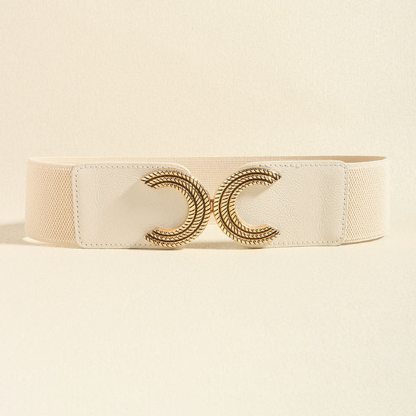 Double C Buckle Elastic Belt-Teresa's Fashionista LLC