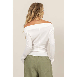 Off-The-Shoulder Ruched Top