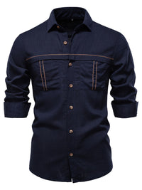 Men's Button Down Collared Neck Shirt