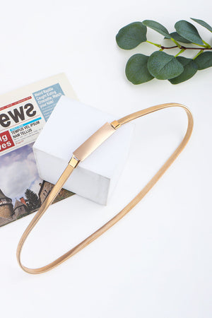 Elastic Iron Skinny Belt-Teresa's Fashionista LLC