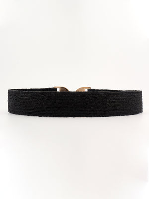 Alloy Buckle Elastic Belt-Teresa's Fashionista LLC