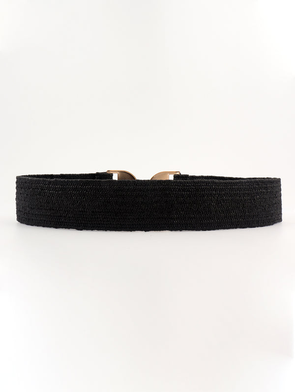 Alloy Buckle Elastic Belt-Teresa's Fashionista LLC